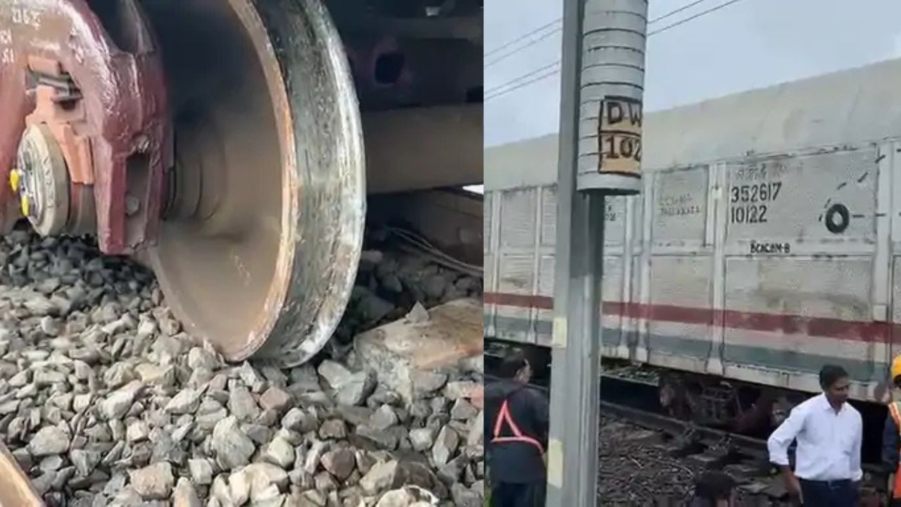 A goods train coach derailed in Raisen.