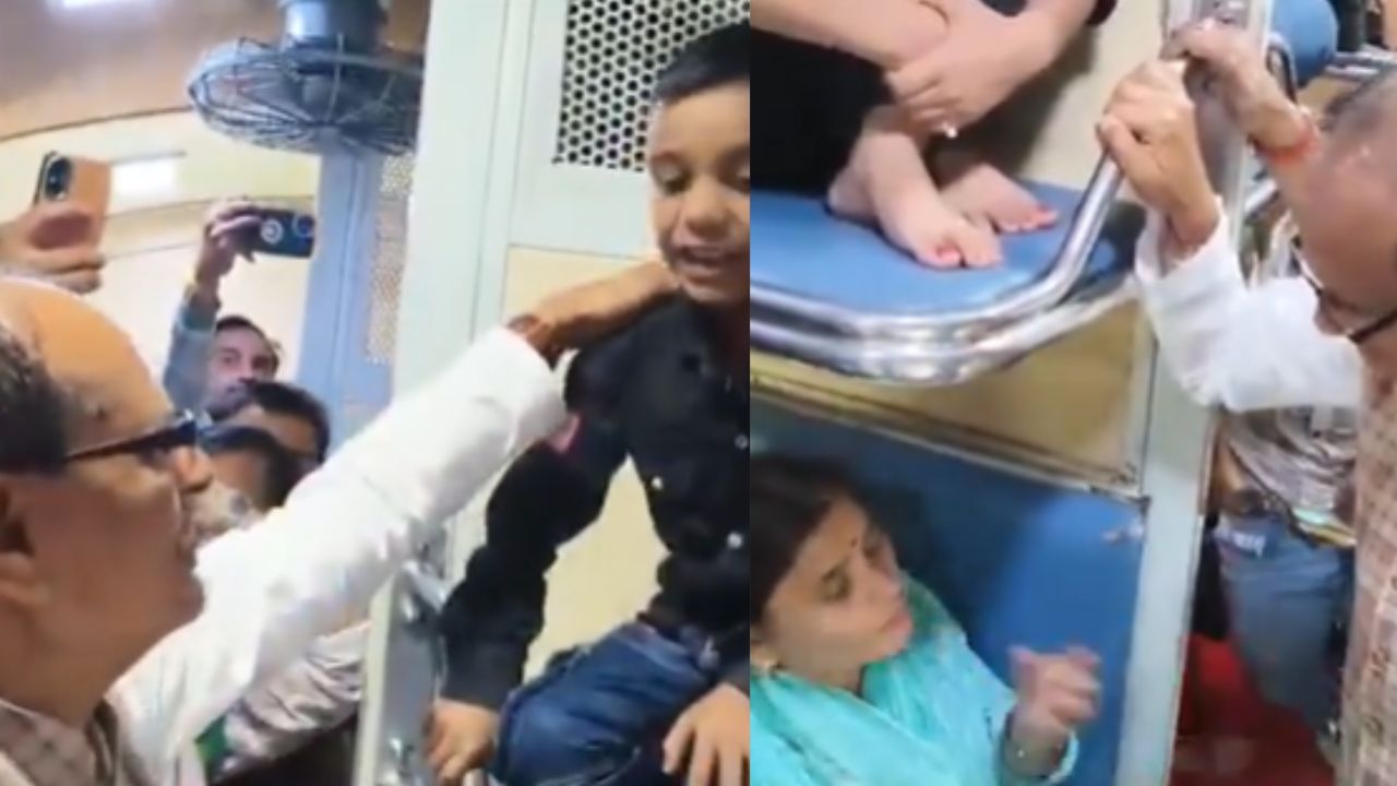 Shivraj Singh Chauhan travelled in the general coach of the train.