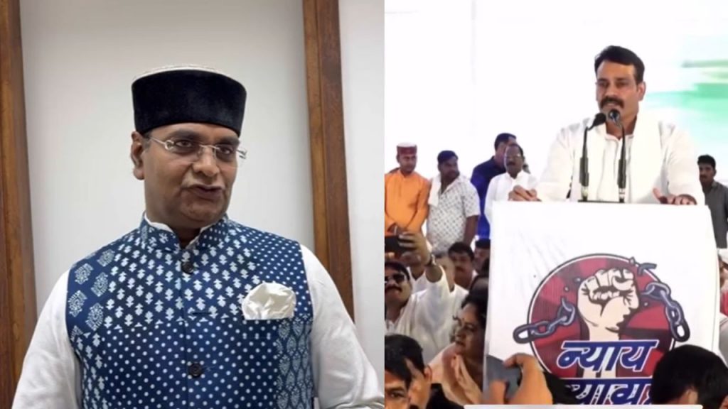 Cabinet Minister Vishwas Sarang has hit back at the controversial statement of Congress MLA Sahab Singh Gurjar.