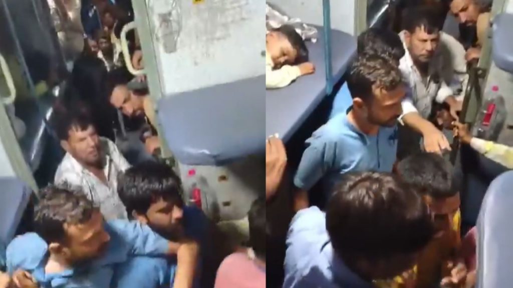 Vendors beat up a railway passenger after he complained about the quality of food.