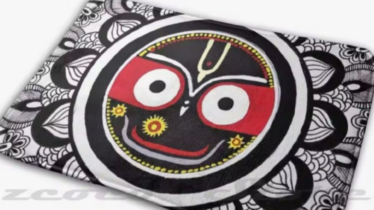 The Chinese company put the photo of Lord Jagannath on the doormat.