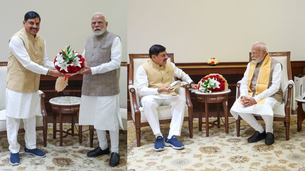 Chief Minister Mohan Yadav met Prime Minister Narendra Modi