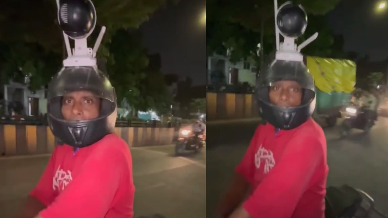 Indore Helmet Man: Troubled by neighbors, a man roams around with a camera on his helmet