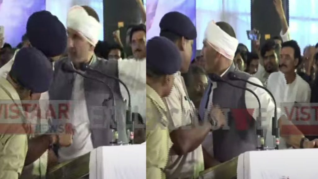 Ashoknagar Congress nyay Satyagraha, Police arrested Jeetu Patwari from the stage