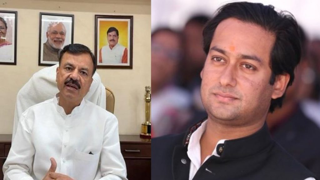 Education Minister Rao Uday Pratap Singh and Congress MLA Jaivardhan Singh (file photo)