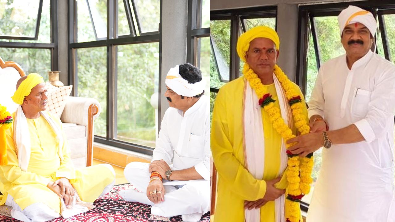 Cabinet Minister Govind Singh Rajput took blessings from Saint Shri Rawatpura Sarkar