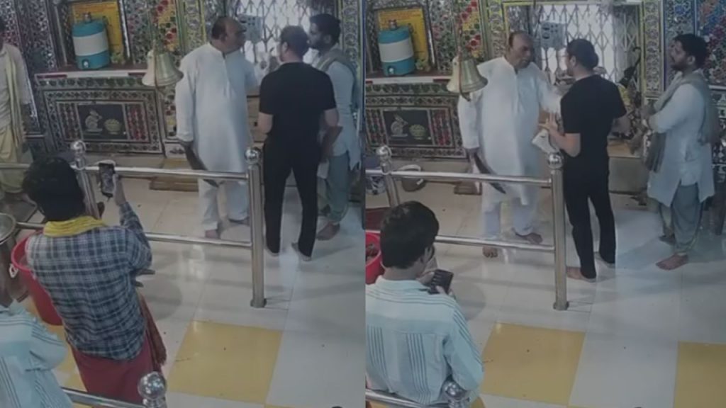 Sehore Chintamani Ganesh temple, accused pointed weapon at priest, police arrested him