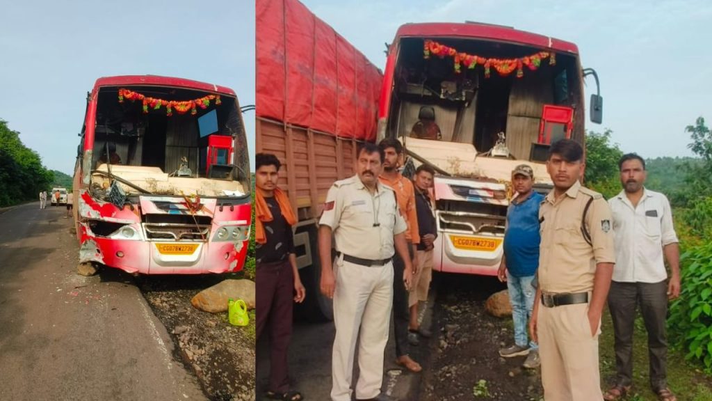 Shahdol, a truck saved the lives of 50 pilgrims travelling in a bus