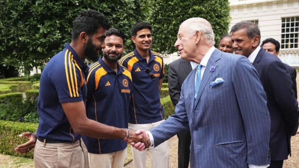 King Charles III meets Indian Team