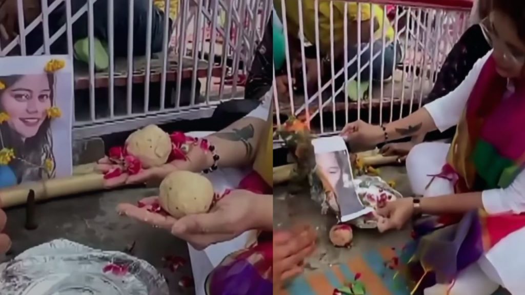 Raja Raghuvanshi murder case: Women performed Pind Daan of Sonam Raghuvanshi in Varanasi