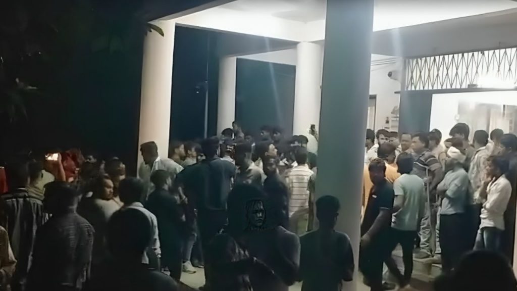 There was a clash between two groups late at night