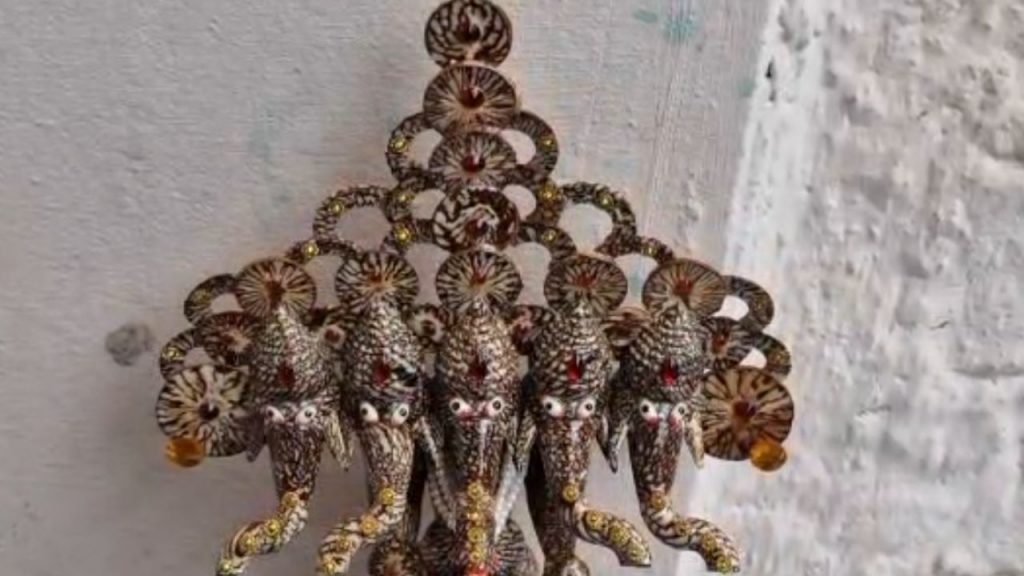 Ganesh idol made from betel nut