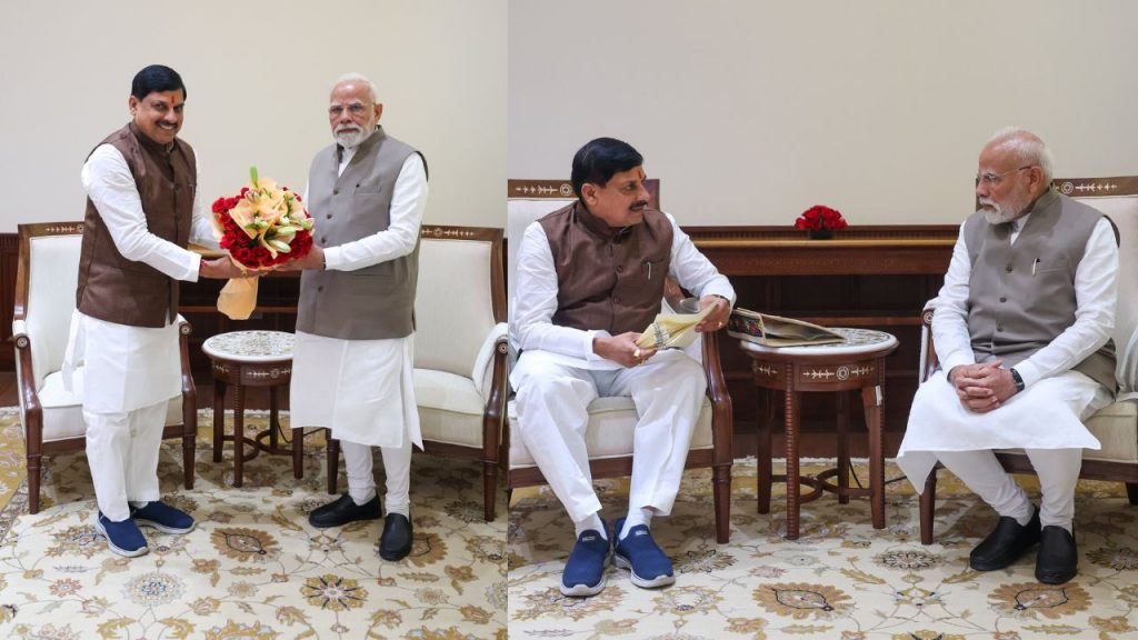 CM Mohan Yadav met PM Narendra Modi