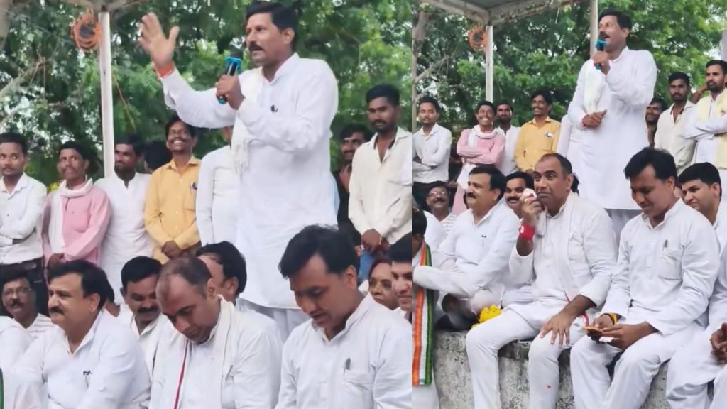 Jaywant Gurjar addressing the stage