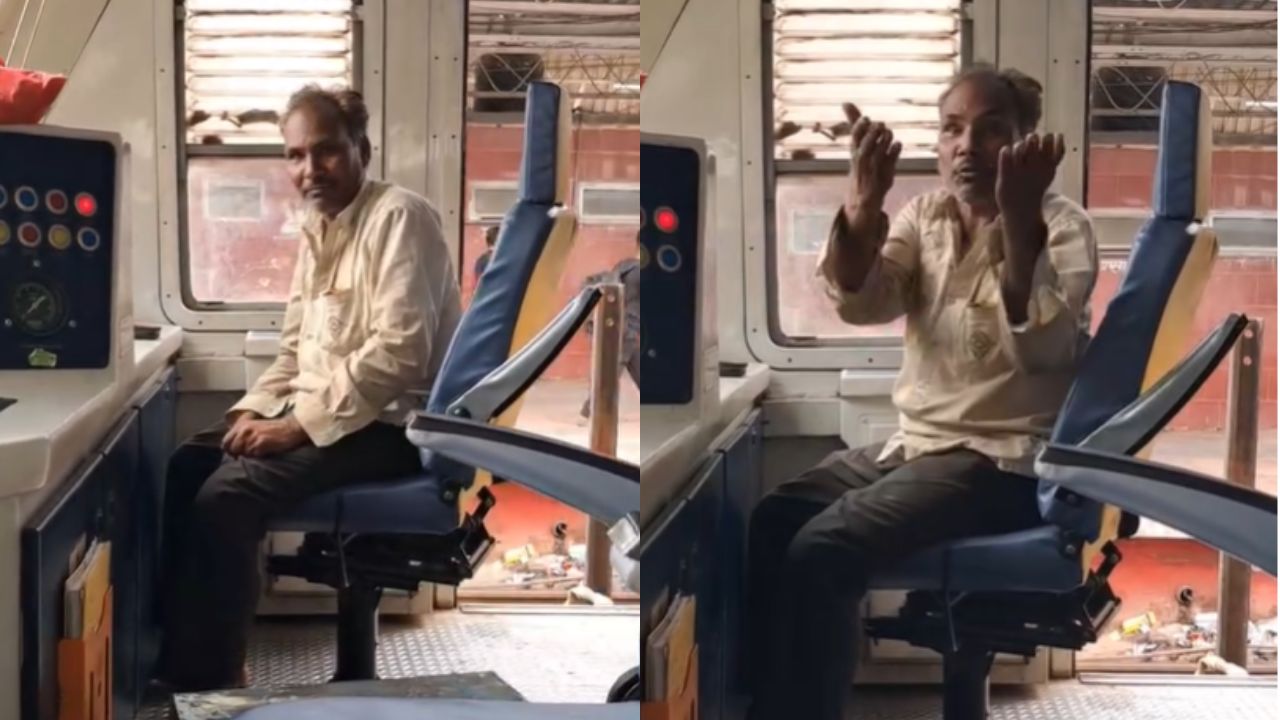 A man entered the train engine in Gwalior and created a ruckus.