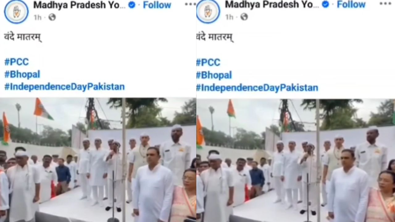 Controversy erupted over MP Youth Congress' Facebook post.