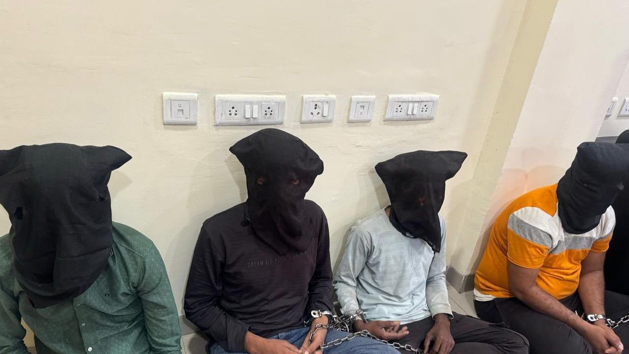 Police arrested four accused of bank robbery in Jabalpur.