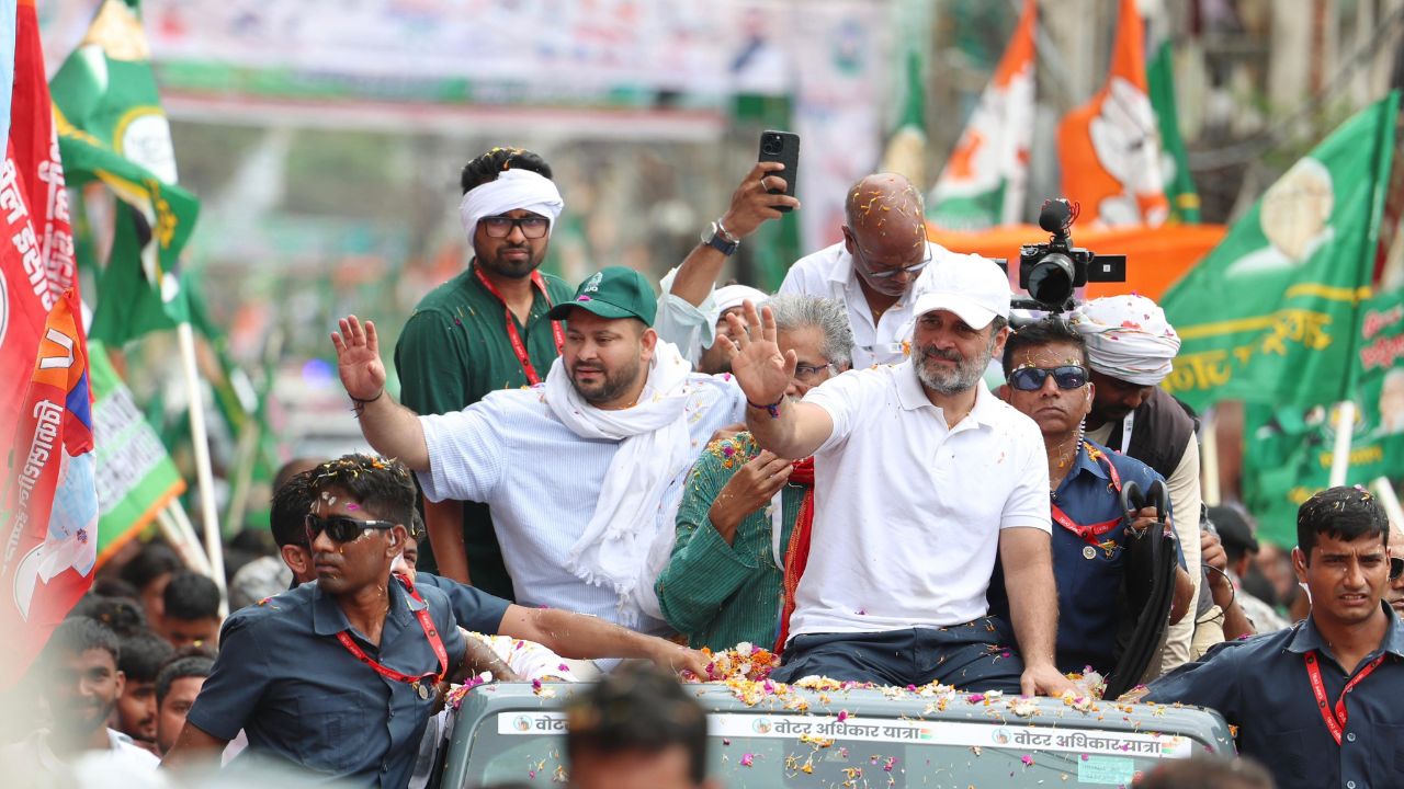 Bihar Voter Adhikar Yatra route where NDA secured victory in 2025 elections