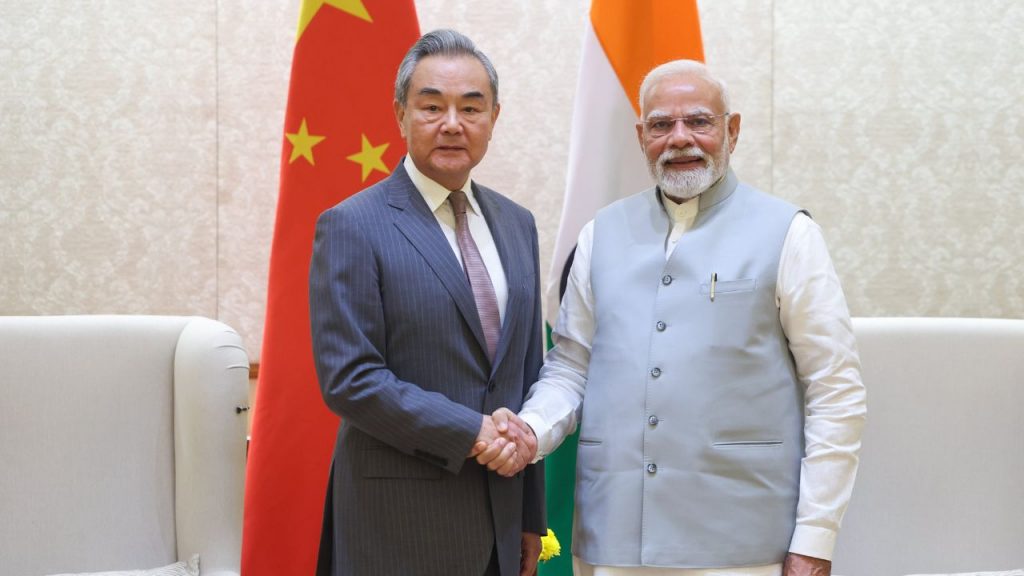 Chinese Foreign Minister Wang Yi met PM Modi.
