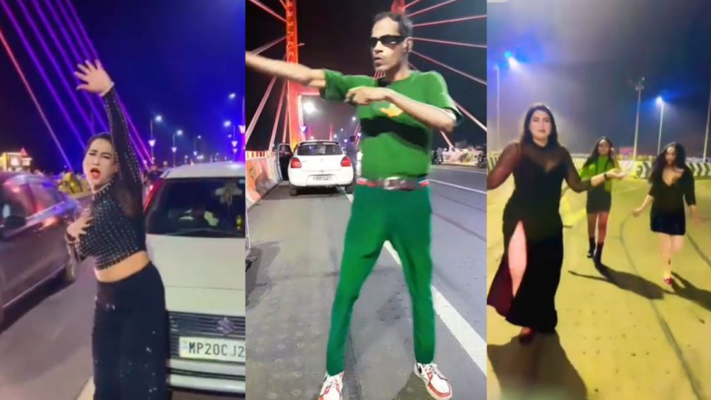 Jabalpur flyover has become a new hub for reel players.