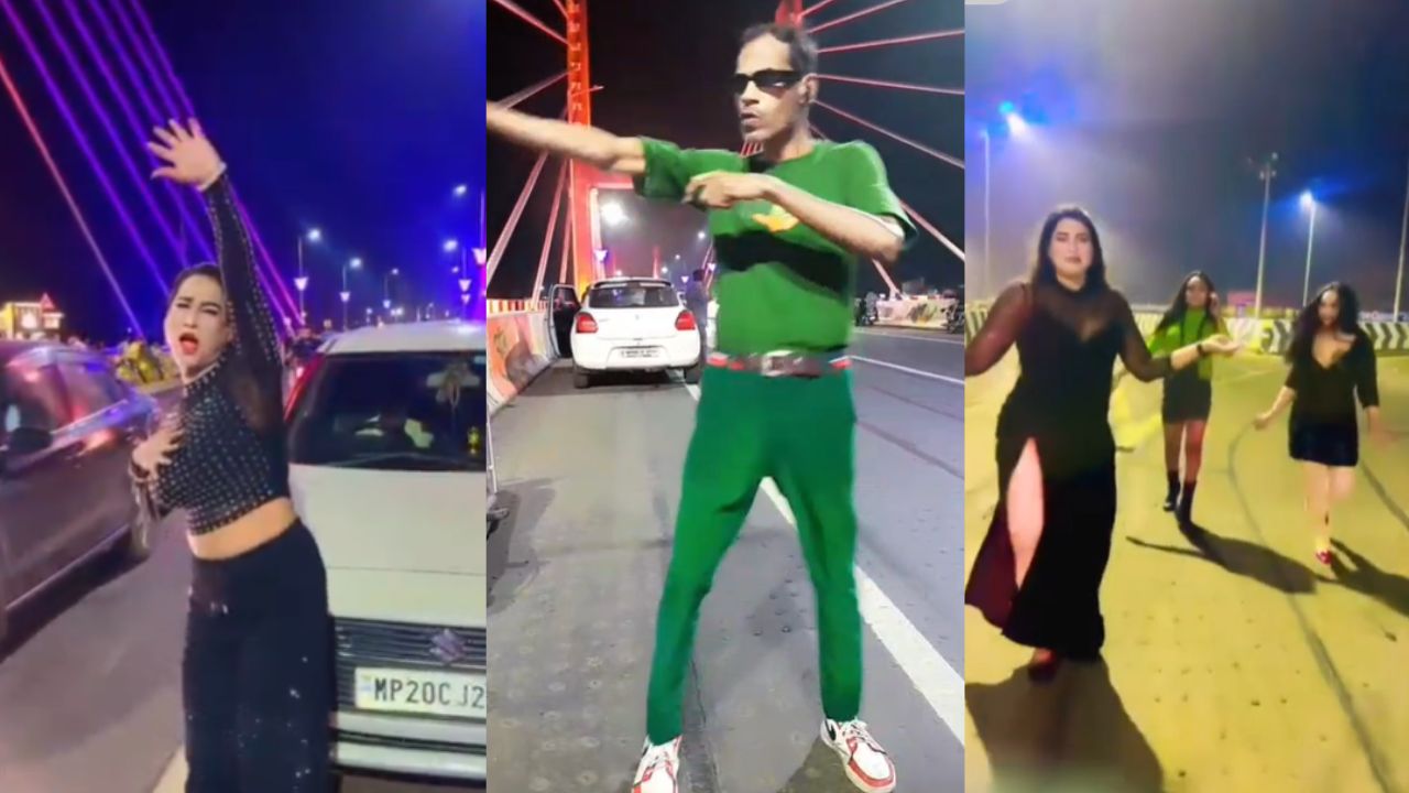 Jabalpur flyover has become a new hub for reel players.