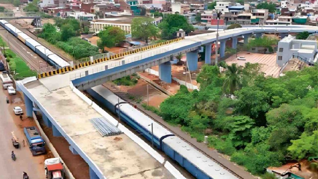 Bhopal's 90 degree bridge.