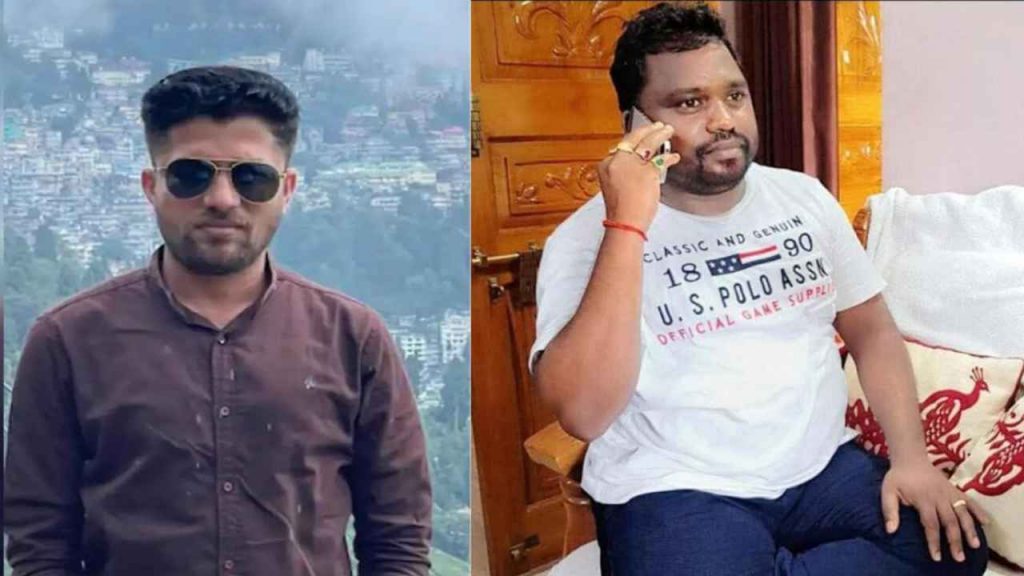 Journalist Mukesh Chandrakar and accused contractor Suresh Chandrakar (File Photo)