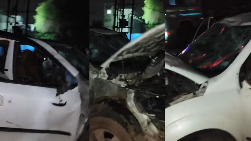 Bajrang Dal workers vandalized a vehicle smuggling cattle