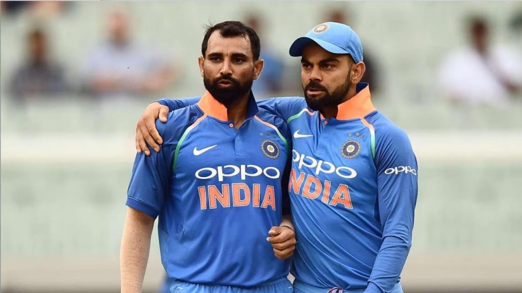 Mohmmad Shami and Virat Kohli