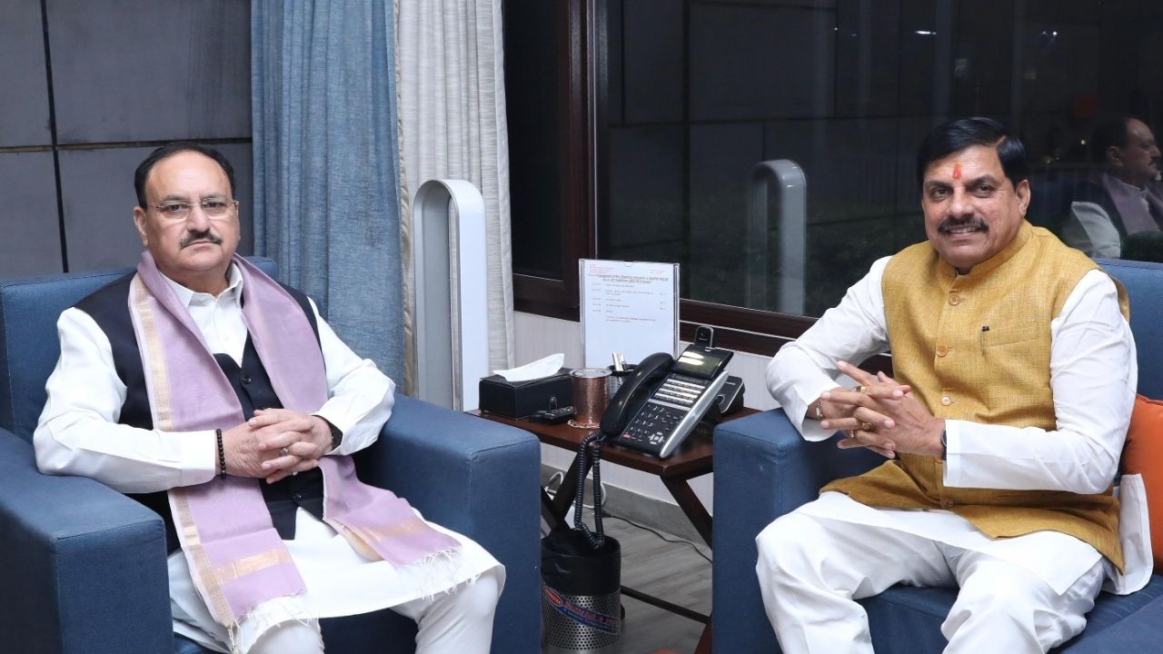 CM Mohan Ydav and JP Nadda