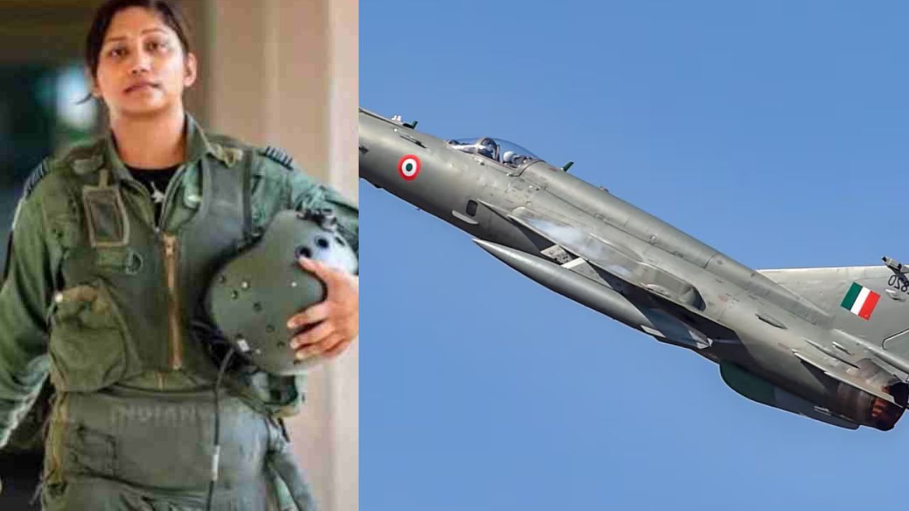 Squadron Leader Priya Sharma flying MiG-21 last flight