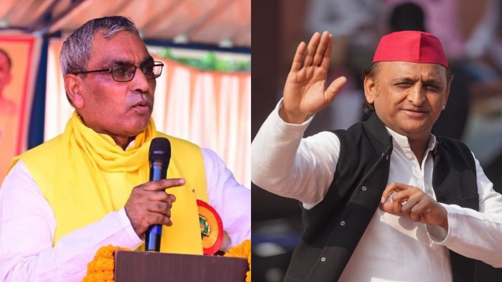 OP Rajbhar and Akhilesh Yadav