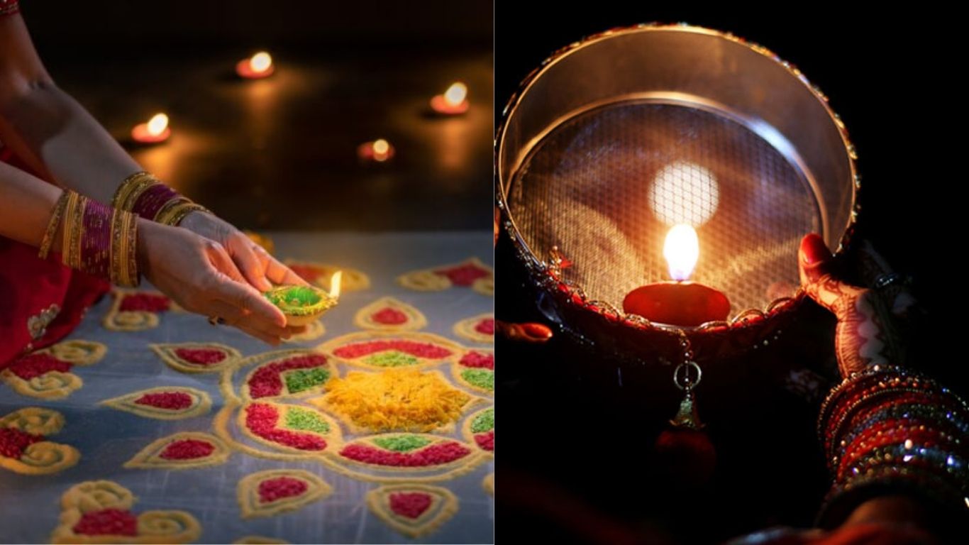October 2025 Vrat Tyohar calendar Dussehra Diwali Karva Chauth