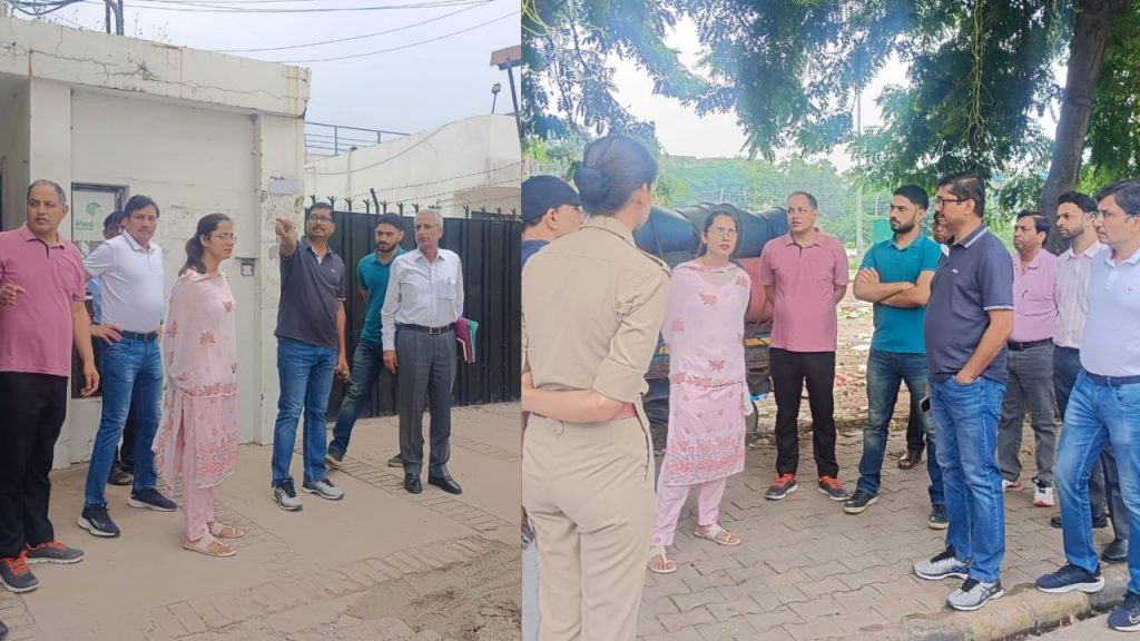 PMDA CEO K. Makrand Pandurang inspected Panchkula