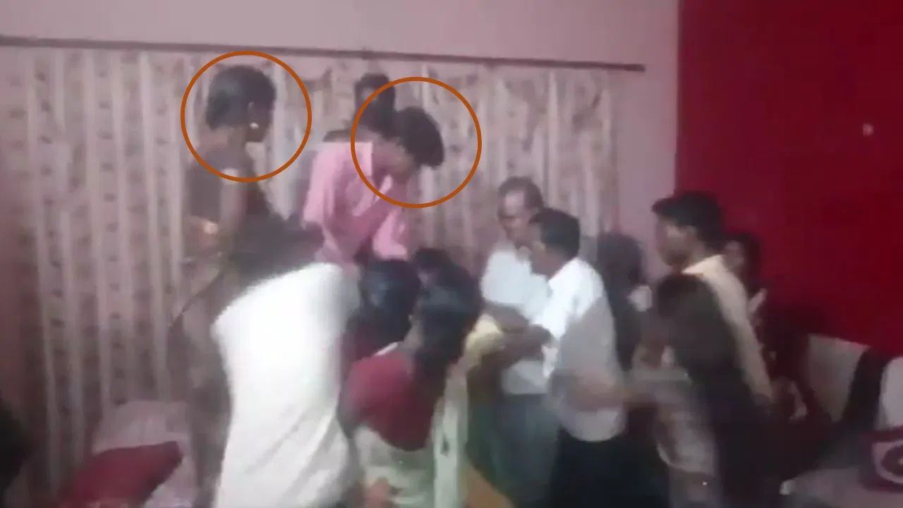 up wife beats husband