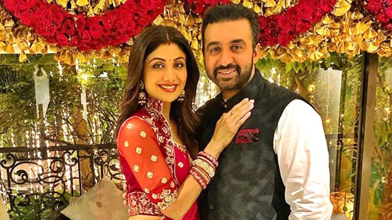 Raj Kundra with Shilpa Shetty