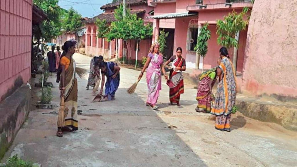 Pink Village in Chhattisgarh