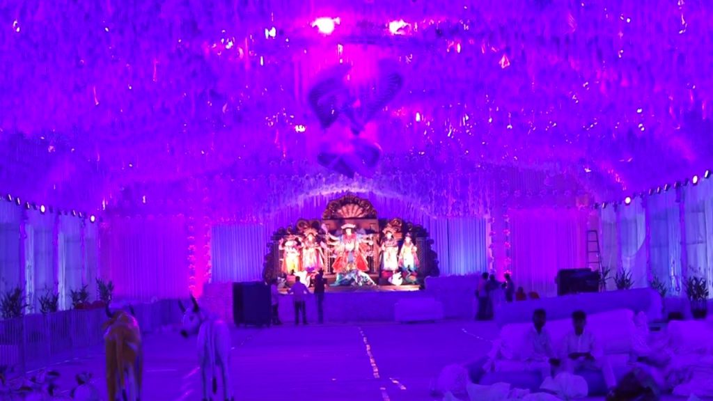 Grand Durg Pandal in Indore.