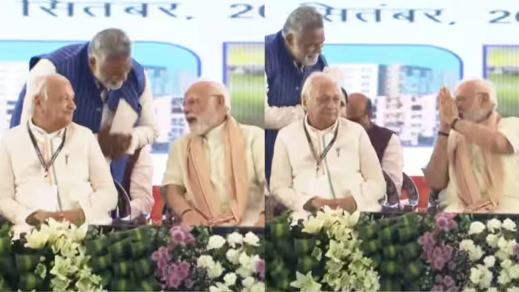 Pappu Yadav was seen on PM Modi's stage.