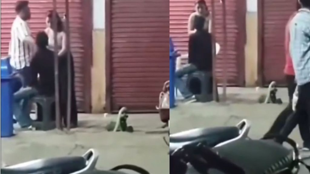 In Bhopal, a girl slapped a young man for calling her 'didi'.