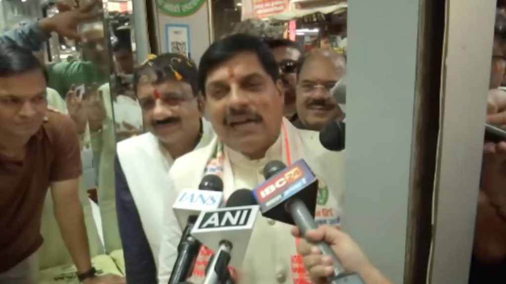 CM Mohan Yadav during the public awareness campaign regarding GST reform.