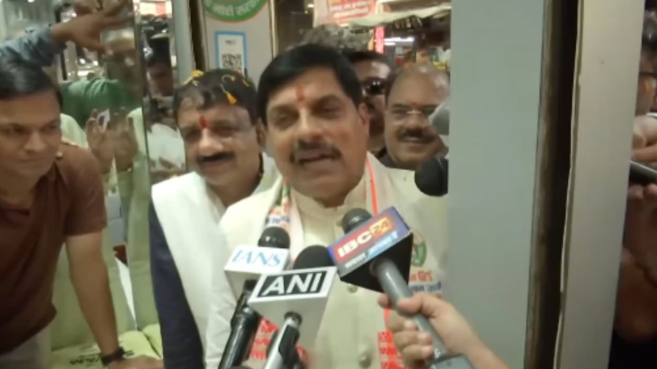 CM Mohan Yadav during the public awareness campaign regarding GST reform.