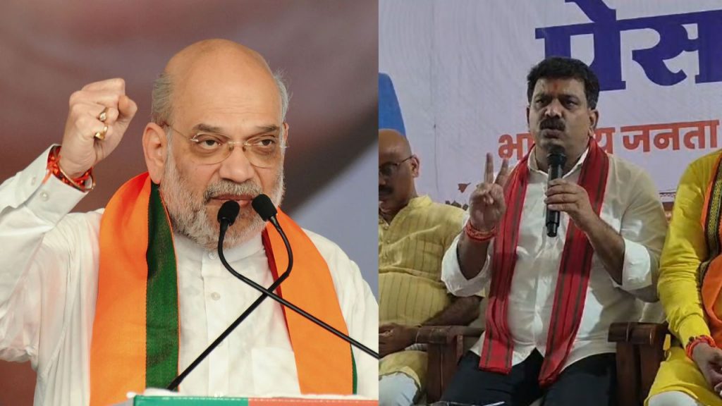 Union Home Minister Amit Shah and Chhattisgarh Deputy CM Vijay Sharma.