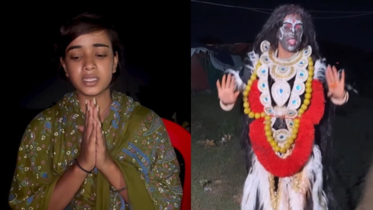 The girl who performed obscene dance in the costume of Maa Kali has apologized.