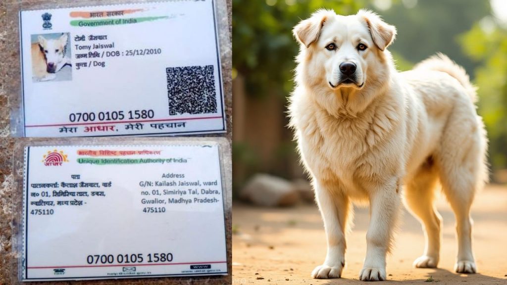Aadhar card made for dog in Gwalior