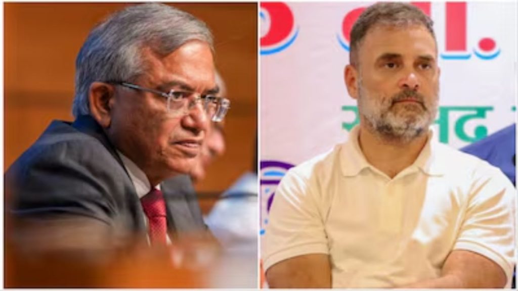 Gyanesh Kumar and rahul gandhi