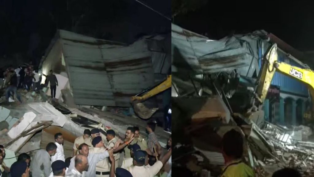 Two people died and 11 were injured when a three-storey building collapsed in Indore's Ranipura area.
