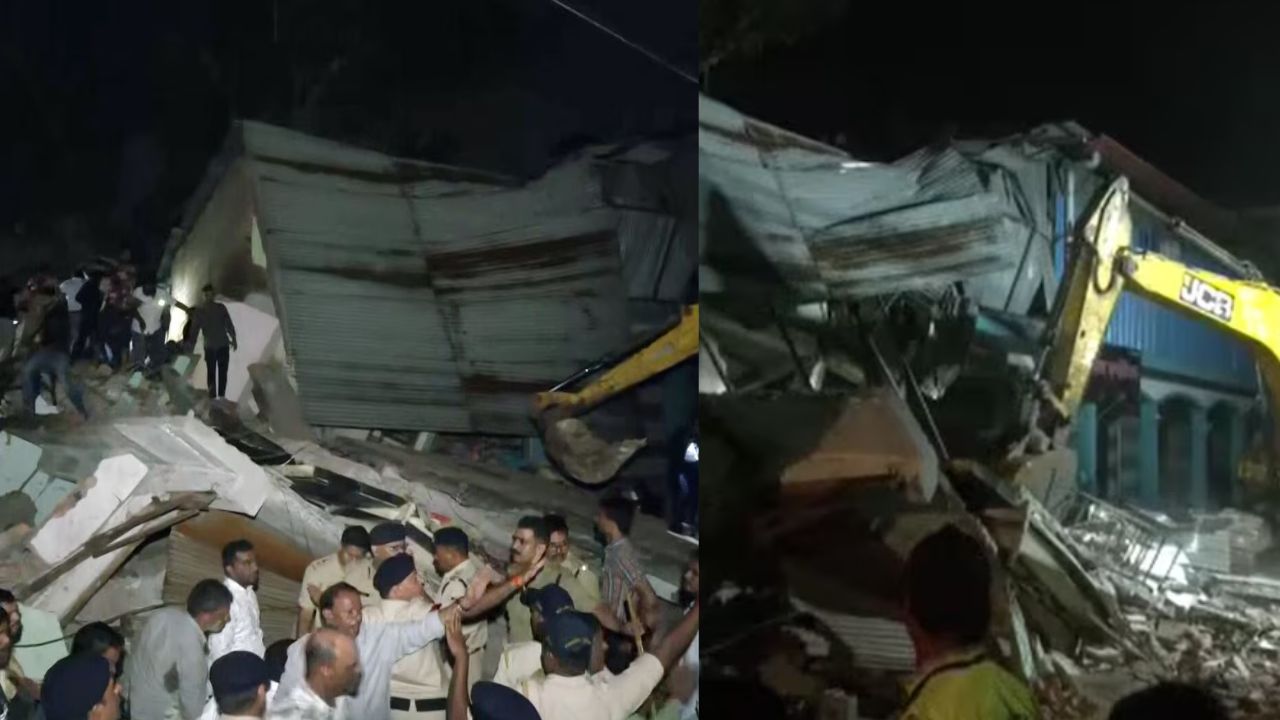 Two people died and 11 were injured when a three-storey building collapsed in Indore's Ranipura area.