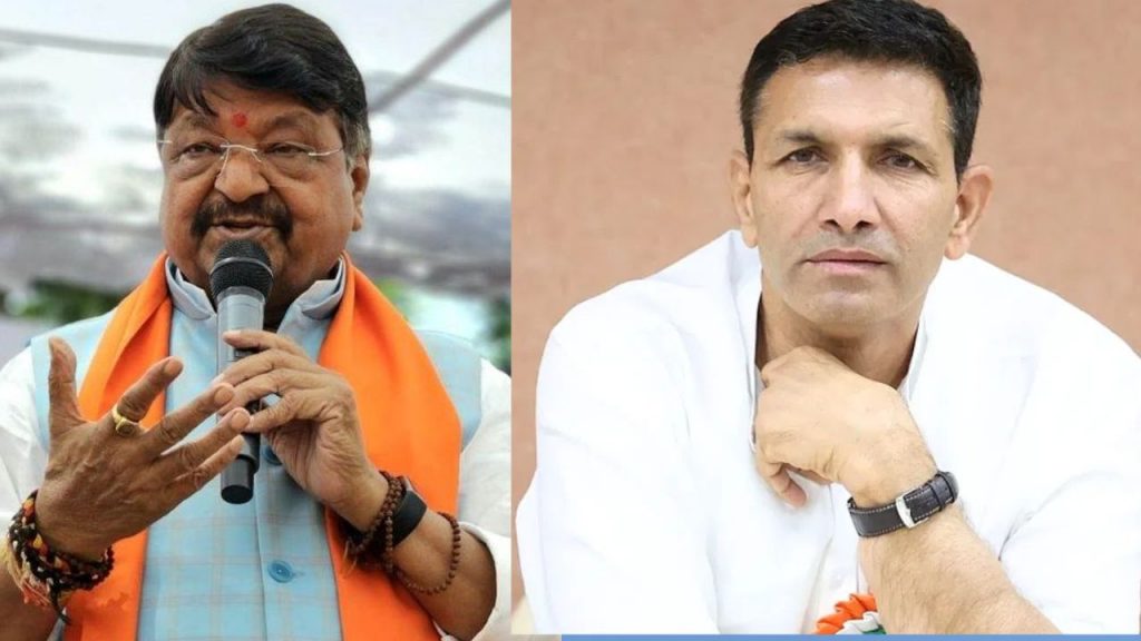 Cabinet Minister Kailash Vijayvargiya and PCC Chief Jitu Patwari (file photo)