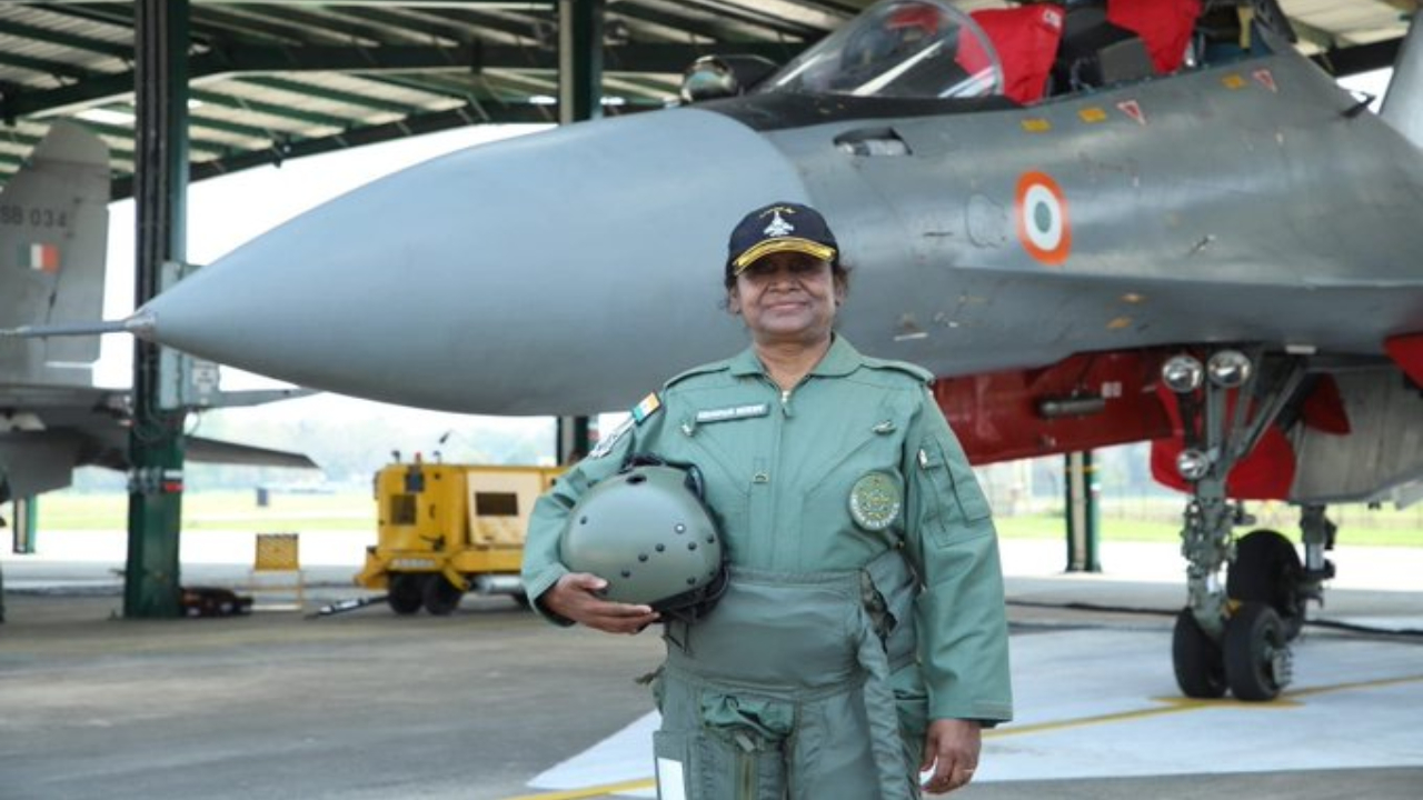 President Draupadi Murmu Rafale Fighter Jet Ambala Visit
